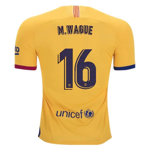 Maillot Football Barcelone NO.16 Wague Domicile 2019-20 Bleu Rouge